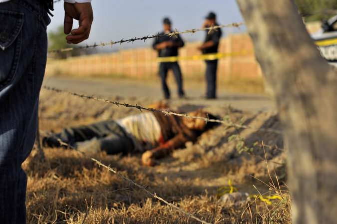 A victim of drug violence in Mexico. Credit: Fernando Brito