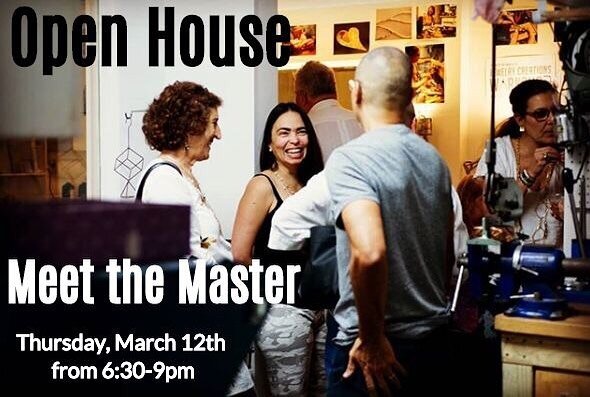 Join us for Open House this Thursday and enjoy a fun evening connecting with Master Instructor Nash Quinn, @nash.quinn 😄 He&rsquo;ll be sharing his experiences as a nationwide jeweler and giving us a peak into his upcoming Springs &amp; Mechanism Wo