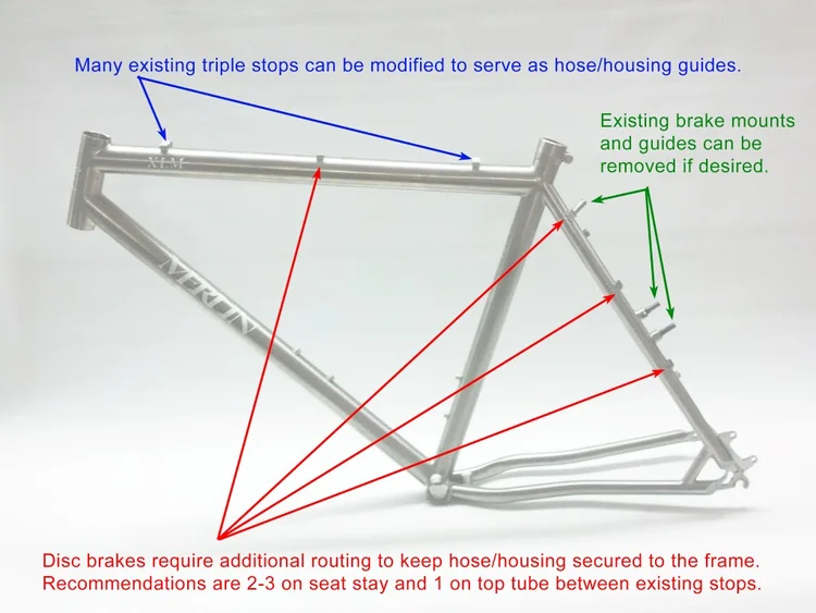 Retrofit Disc Brake Conversion Ti Cycles Fabrication