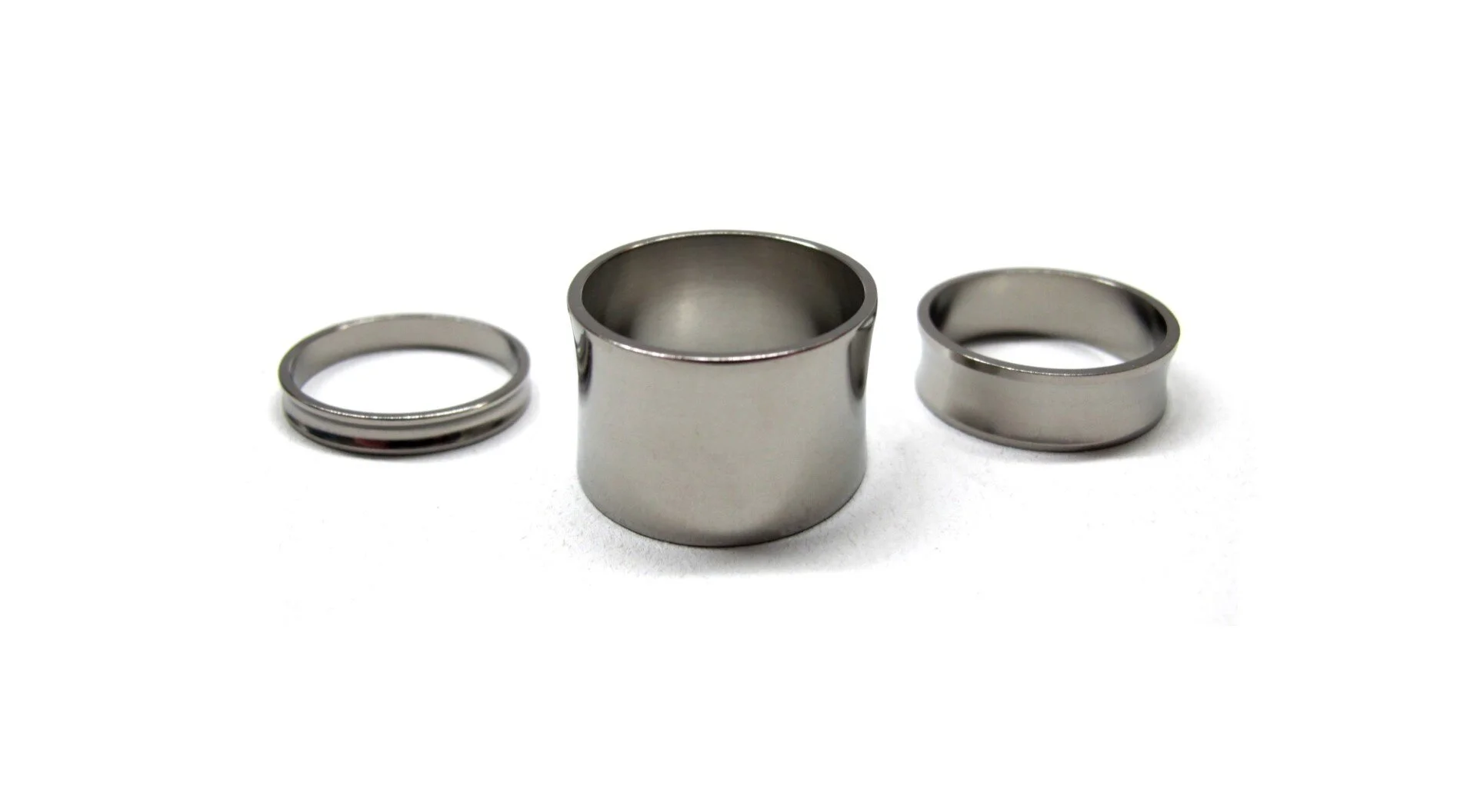 Titanium Headset Spacer 11/8" Hourglass — TI CYCLES FABRICATION