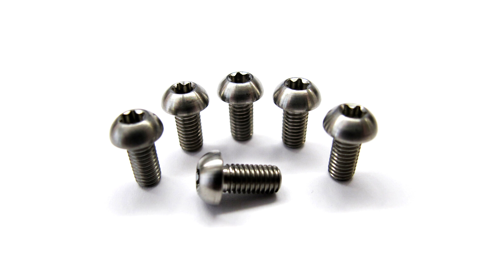 Hardheaded Ram MTB Bolts M5 x 10mm Nylon Anti-Loosen Treated Pack of 6pcs ti-Alloy Works on disc Brakes Water Bottle.Plus Bicycle Cable Organizer Free.