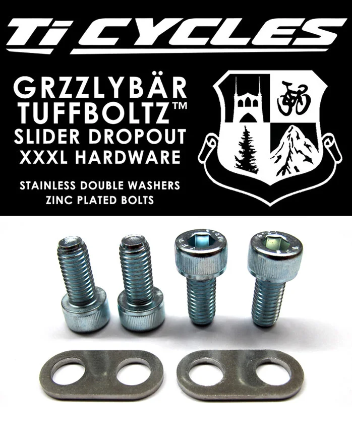 GRZZLYBÄR TUFFBOLTZ™ M8x18 Slider Dropout Bolt Kit — TI CYCLES FABRICATION
