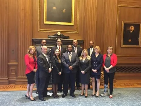 Kerri (front row, second from right) was one of eleven attorneys sworn in by the United States Supreme Court in April 2016.