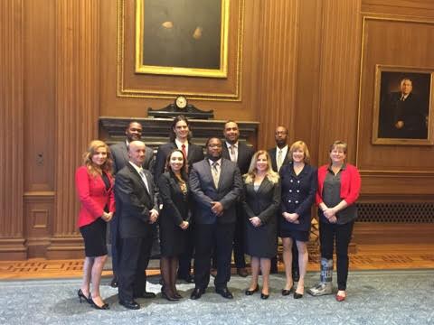 Kerri (front row, second from right) was one of eleven attorneys sworn in by the United States Supreme Court in April 2016. 