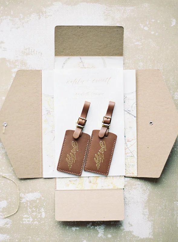 Handmade Paper Gold Foil Invitations // Nashville Wedding — Written Word Calligraphy and Design