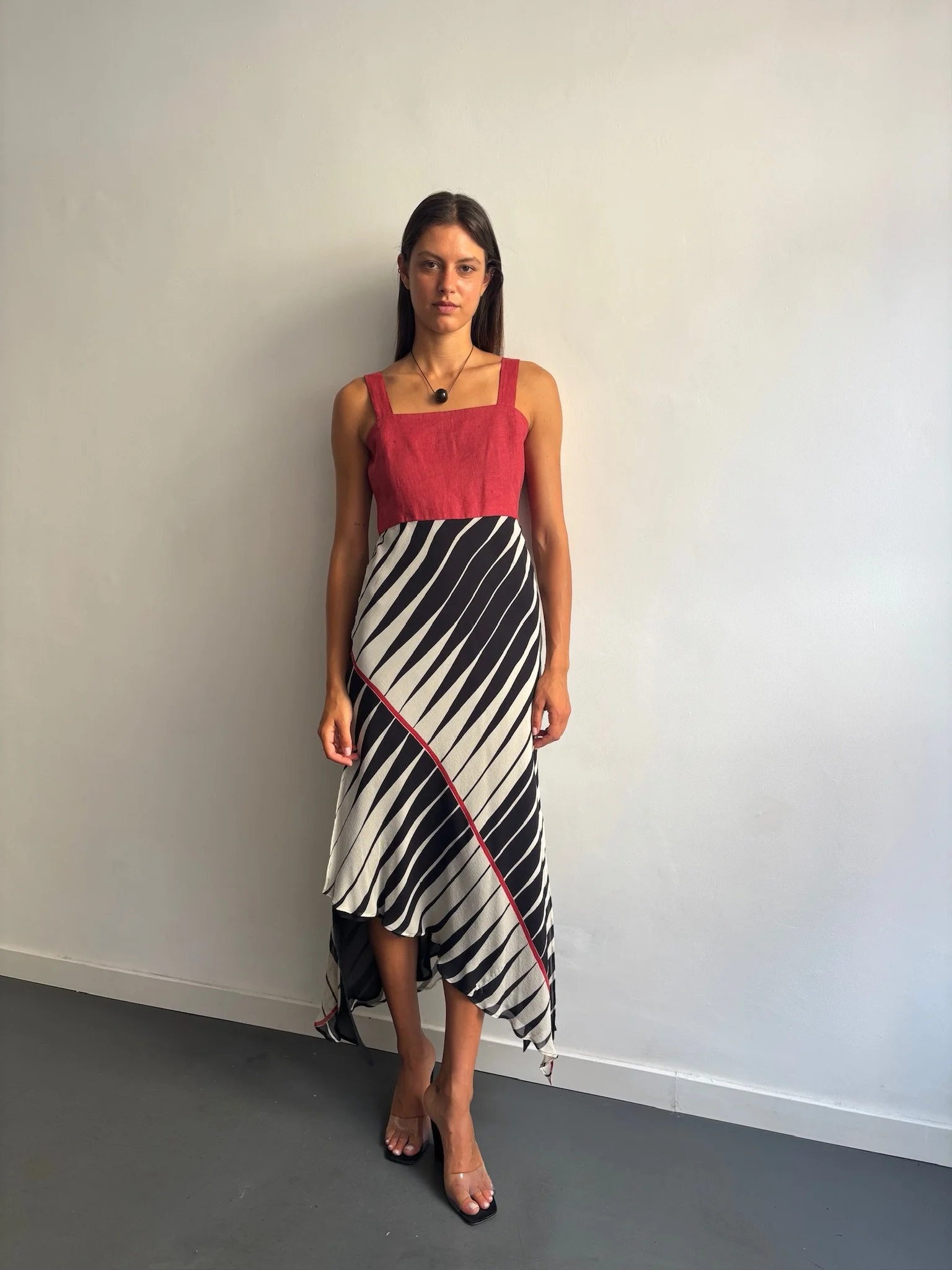 Vintage GF FERRE Dress in Iron Tiger