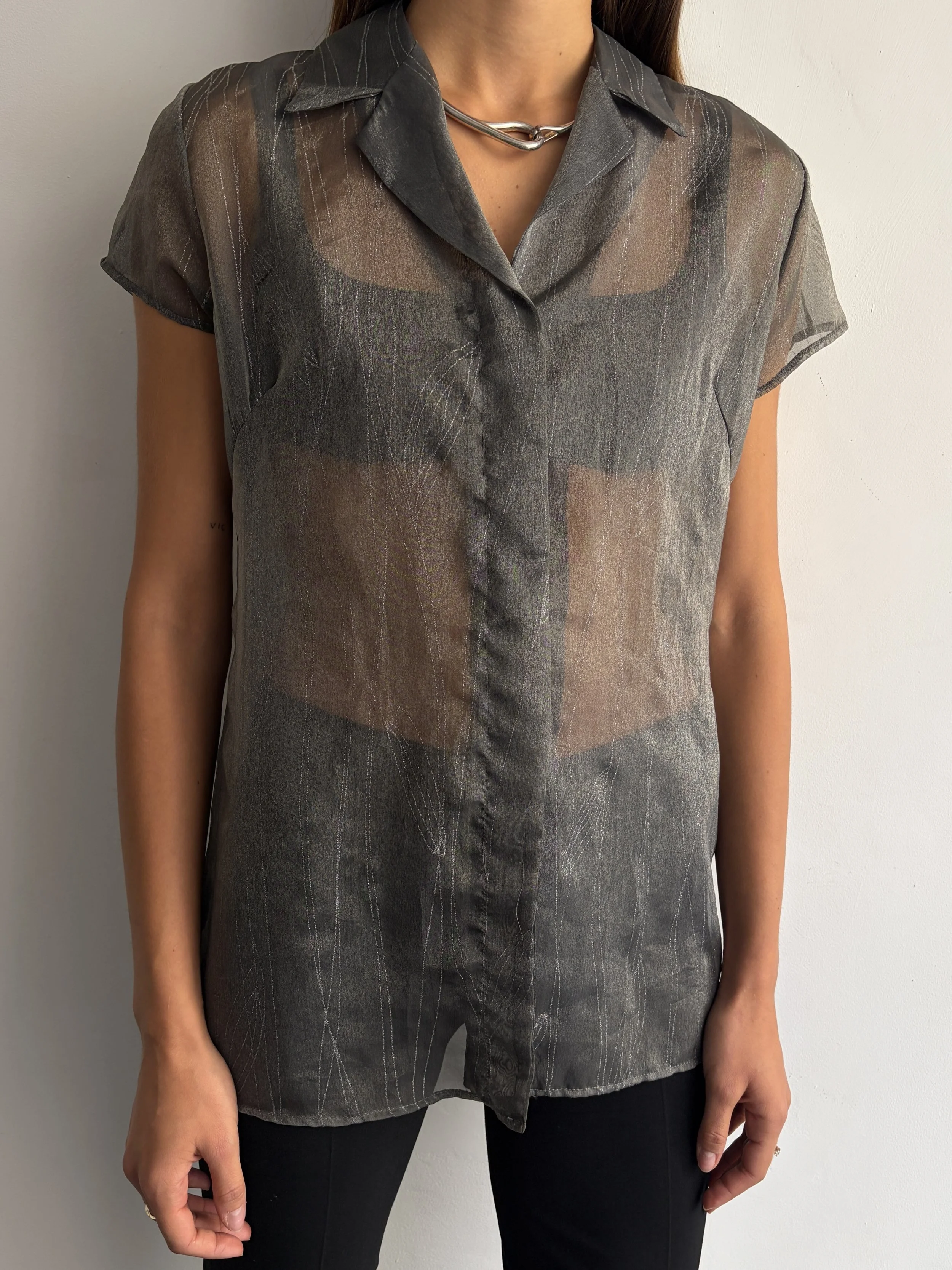 Vintage SportMax Top in Smoke