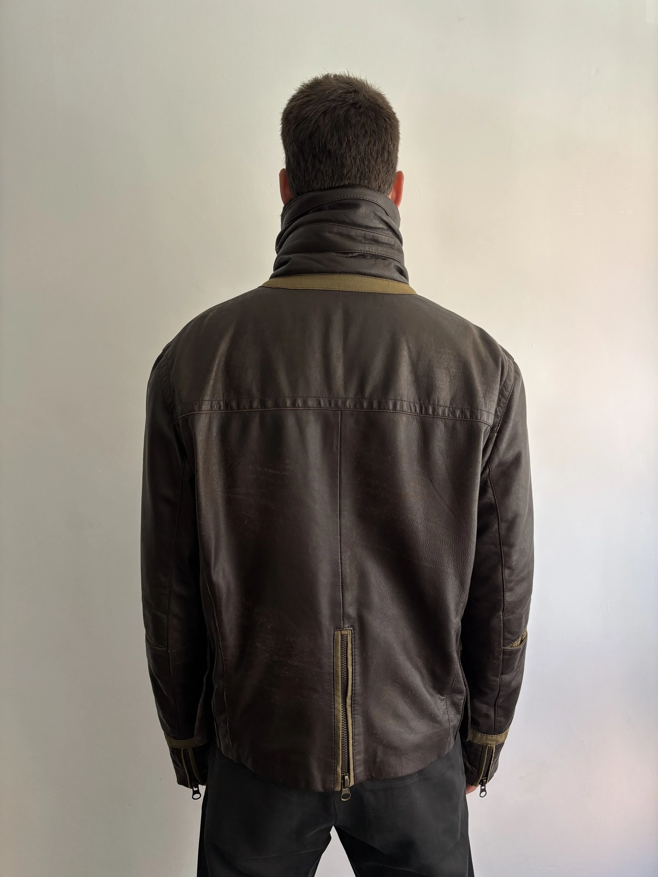 Leather Jacket in Oak