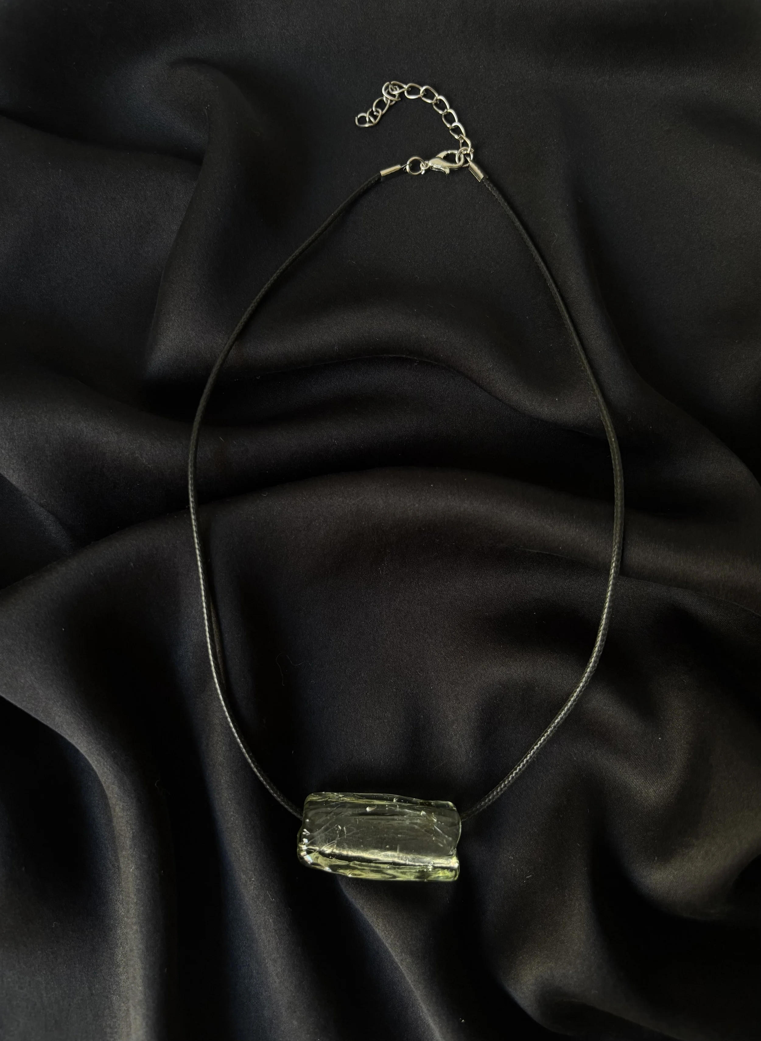 Murano Glass Necklace in Ghiaccio