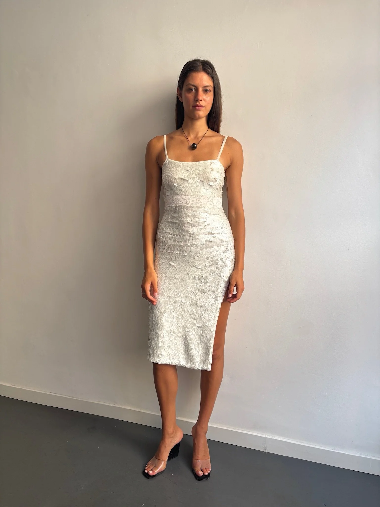 Vintage Patty Shelabarger Dress in Oyster
