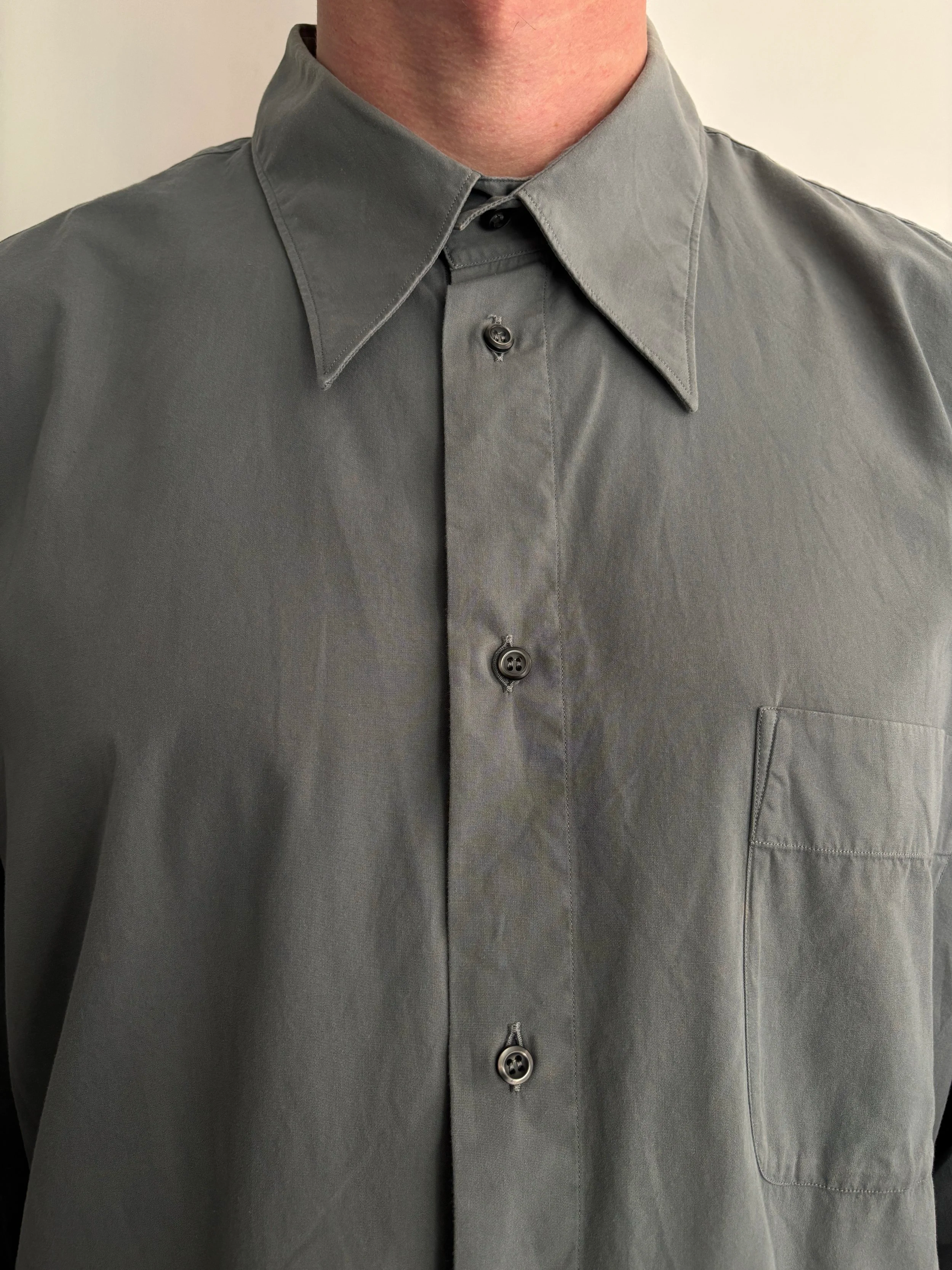 Vintage Armani Shirt in Blue Ash