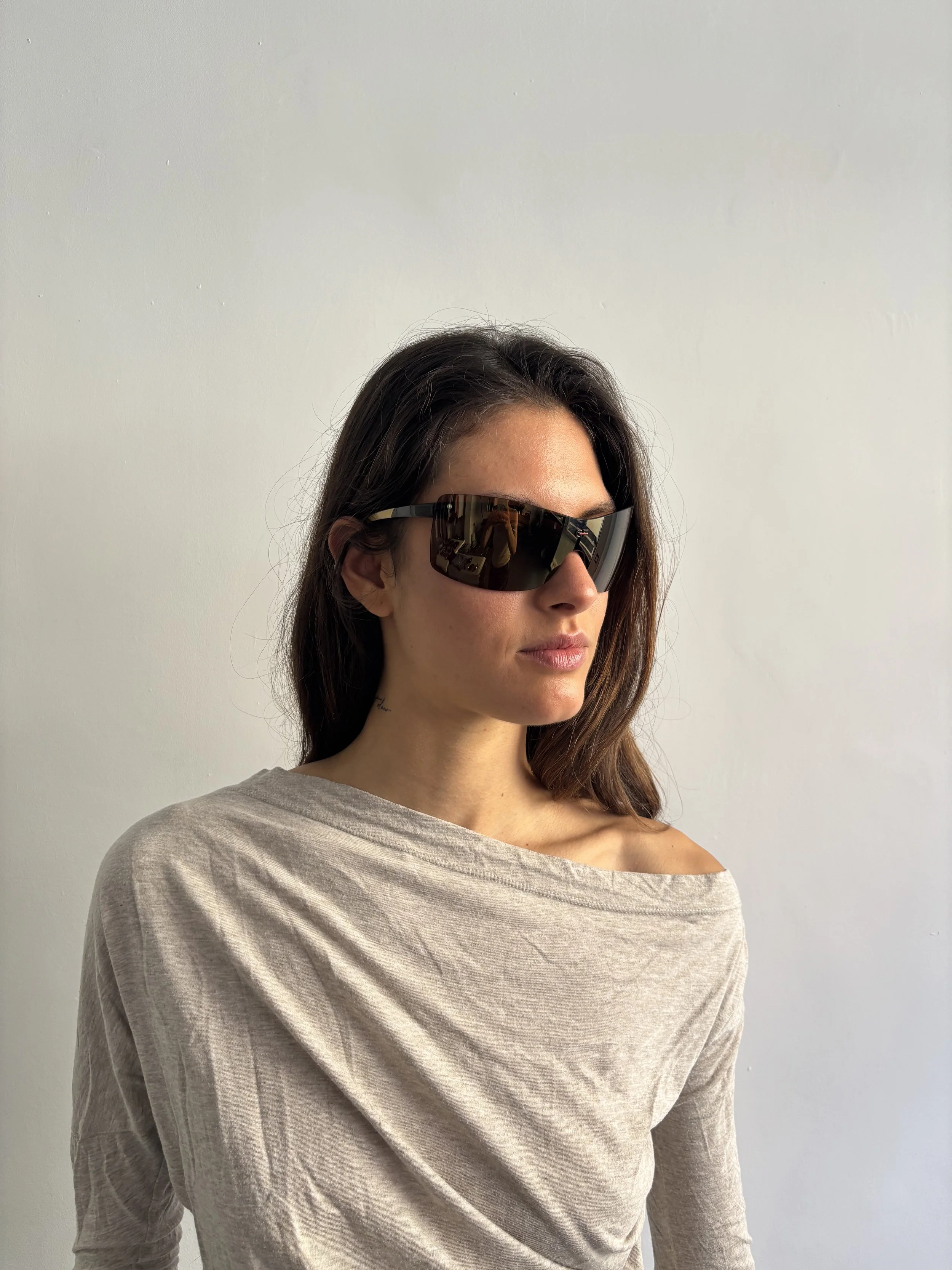 Vintage Gianfranco Ferrè Sunglasses in Gold