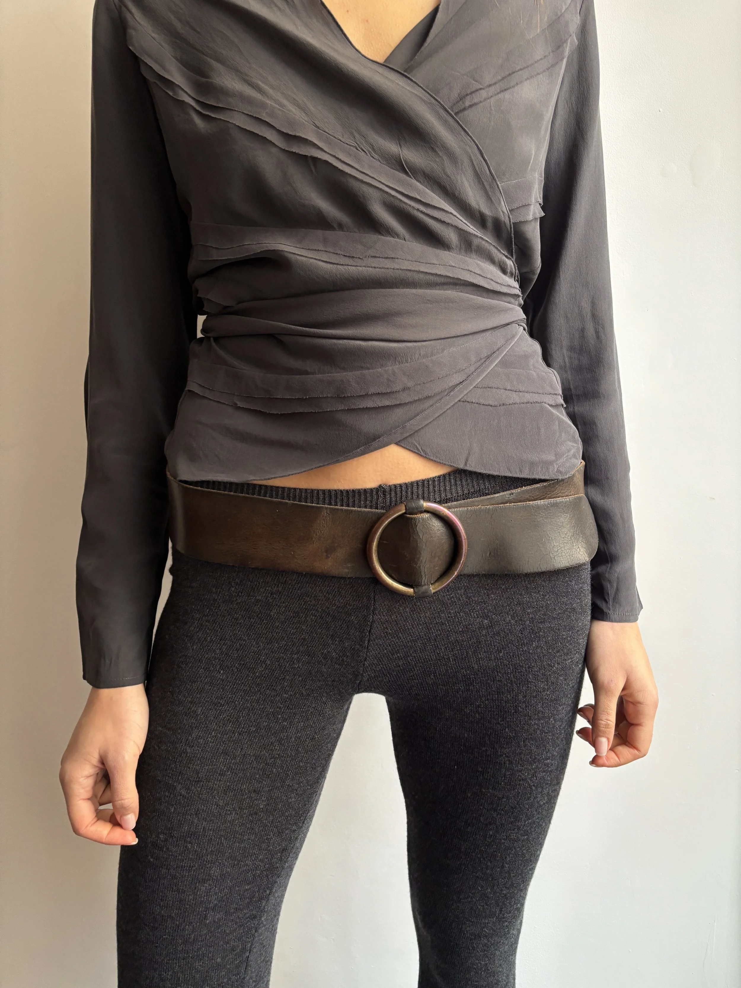 Leather Belt in Mocha