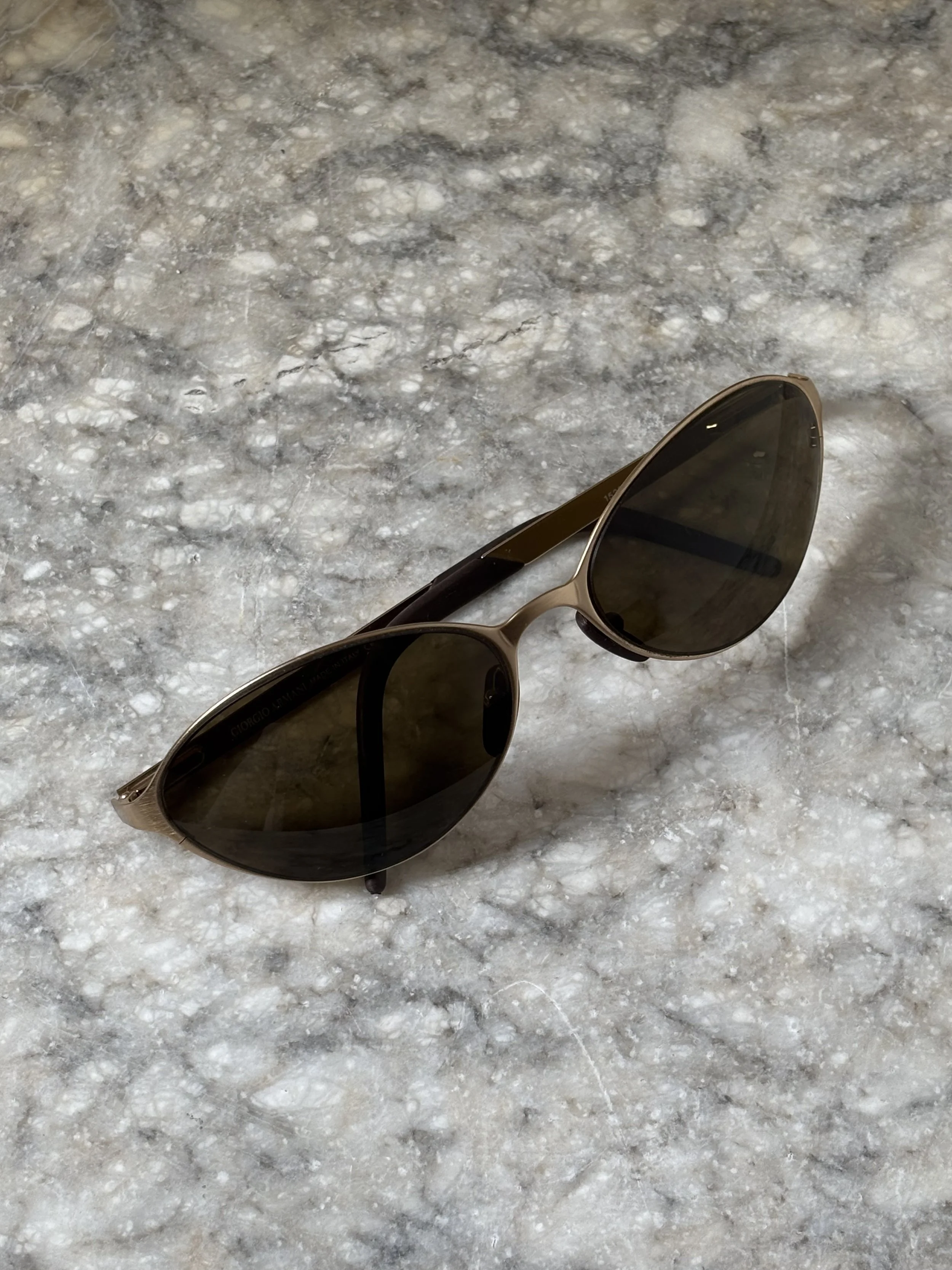 Vintage Giorgio Armani Sunglasses in Gold