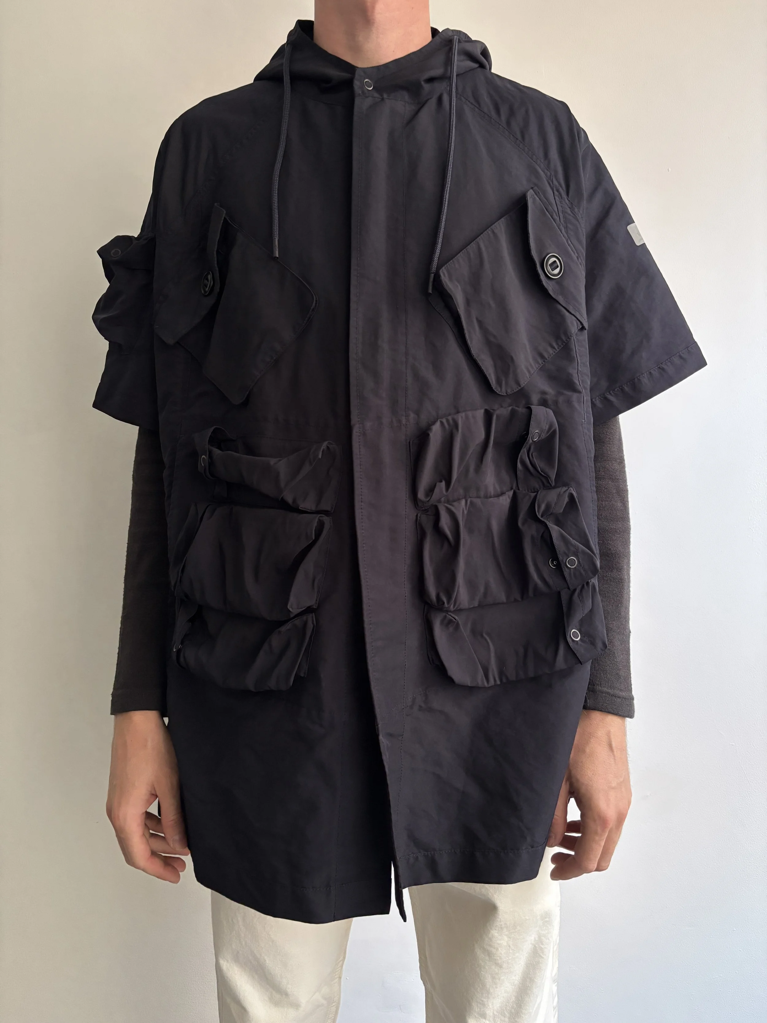 Vintage Paul & Shark Poncho in Blu Notte