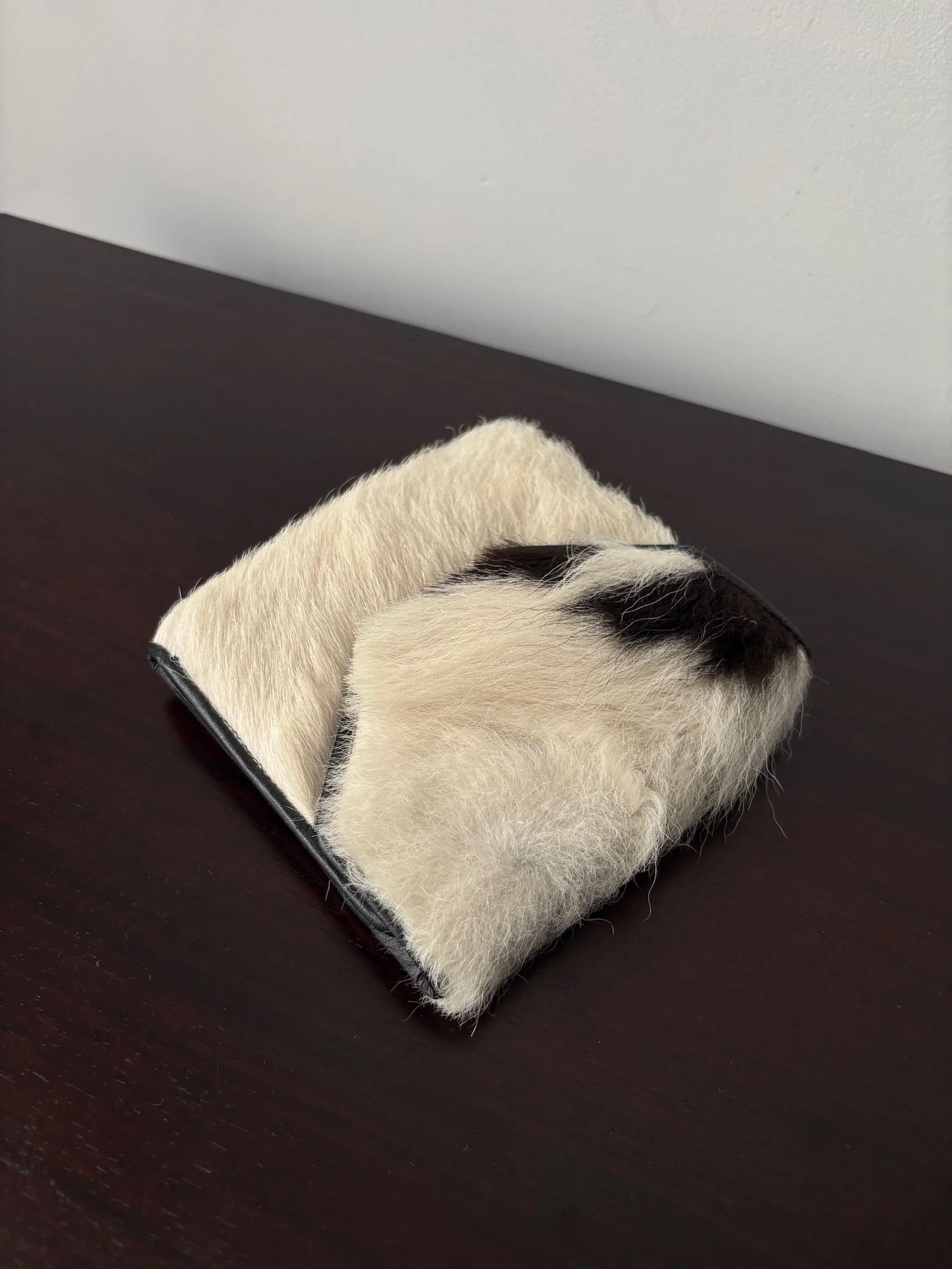 Vintage Fur Wallet in Hide