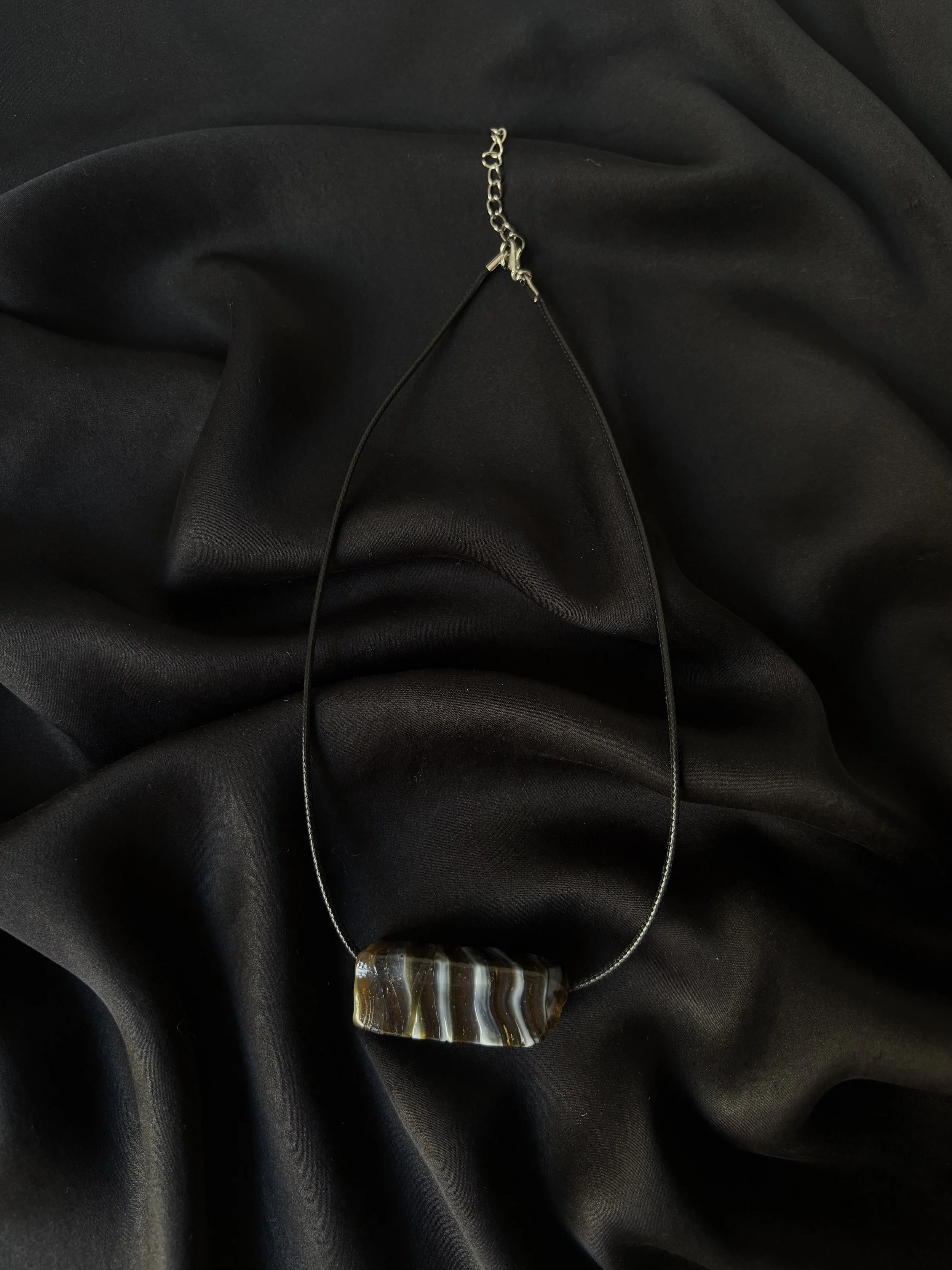 Murano Glass Necklace in Strata