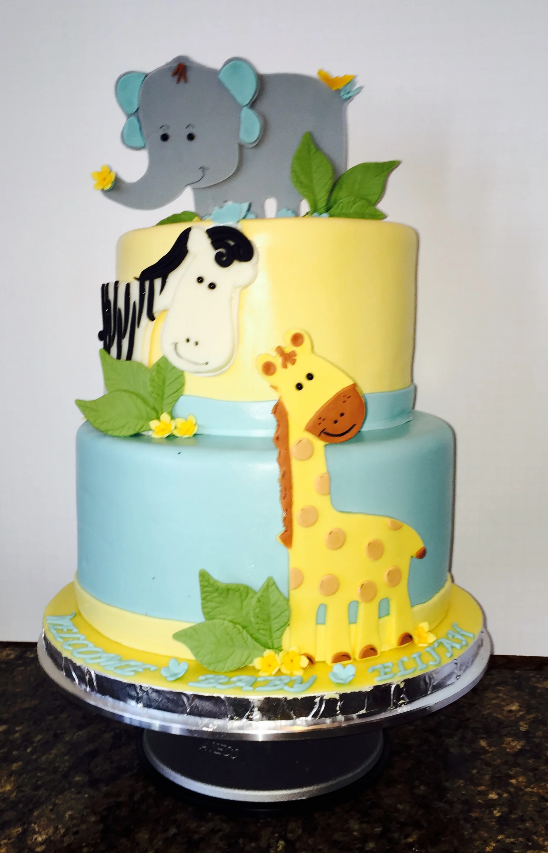 Jungle Babies Shower Cake