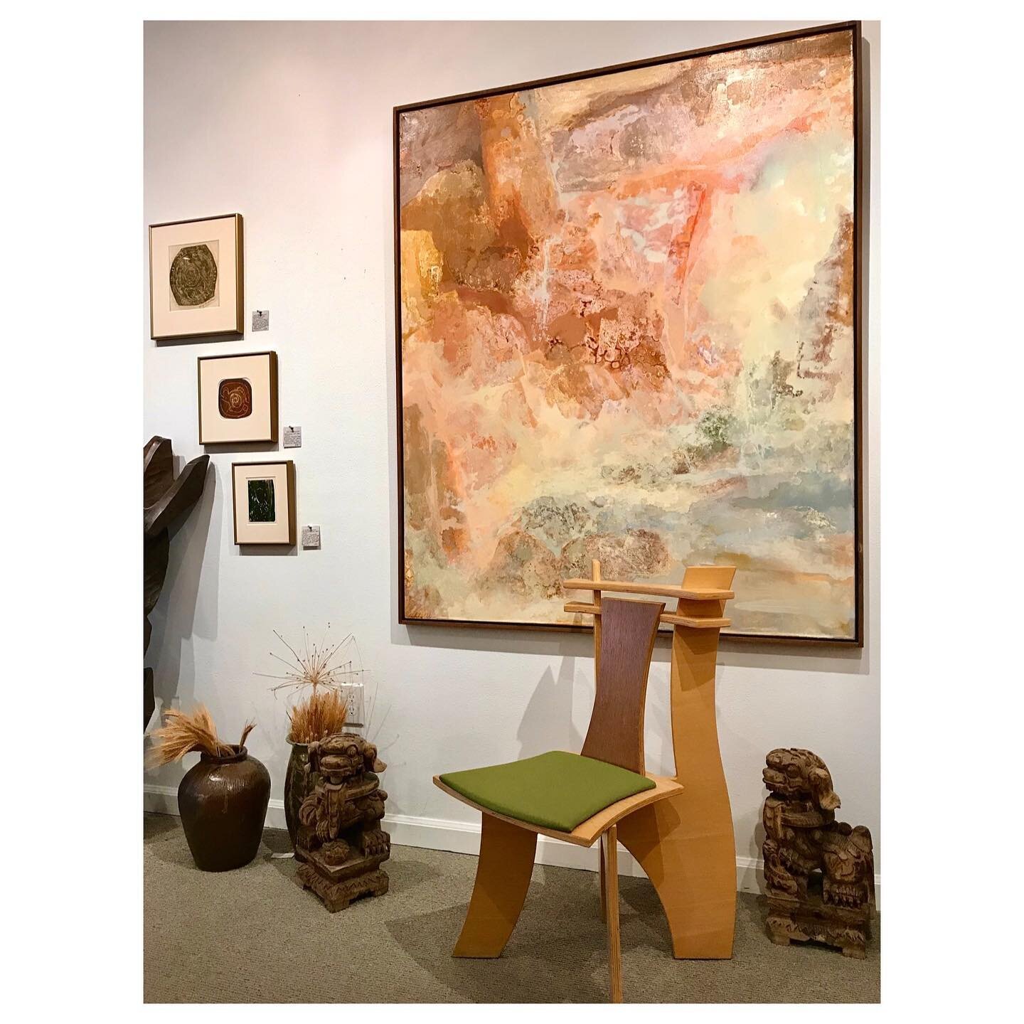 Welcome, 2021! 
May it bring Much More Good  Health, Harmony and Kindness!!

(Image: Kathleen Gemberling Adkison, Guy Anderson,
carved wood Foo Lions, 
&ldquo;Zen chair&rdquo;)
.
.
.
#modernart #abstractpainting #abstractart #northwest #midcenturymod