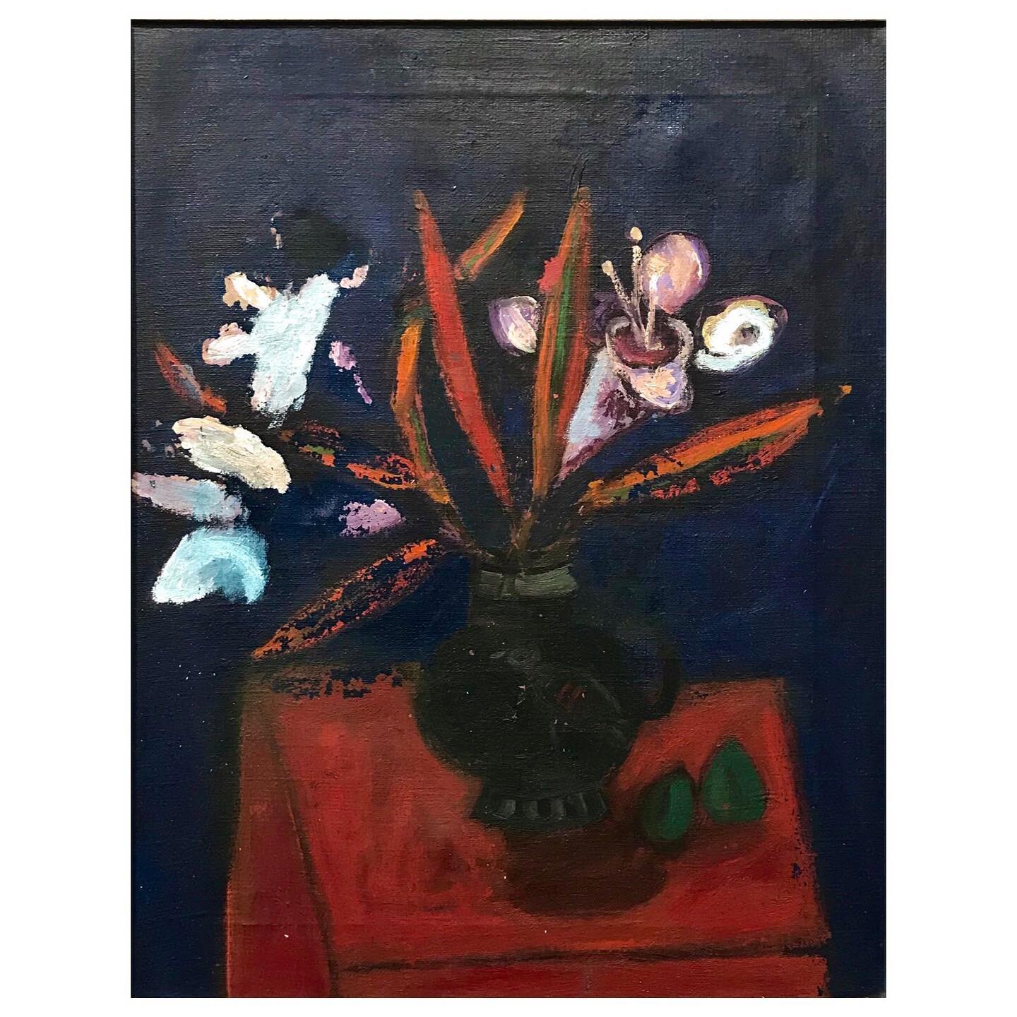 It&rsquo;s lovely to be back in the gallery after the snow! 
We are pleased to be open for our regular winter hours&mdash; 
Thurs.-Sun.  11-5:30
or by appt. 
Come and visit!

Benny Levi
(Israeli/American b. 1940)
Still Life,  1966
oil on canvas
21.25