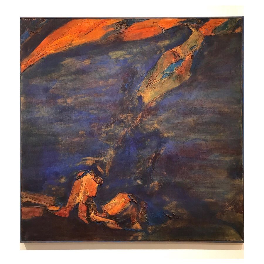 Driftwood Modern is proud to present several exceptional works by internationally recognized artist John-Franklin Koenig, native of the Northwest, who spent much of his career in France.

John-Franklin Koenig
(American, WA, 1924-2008)
&ldquo;Blue Tel