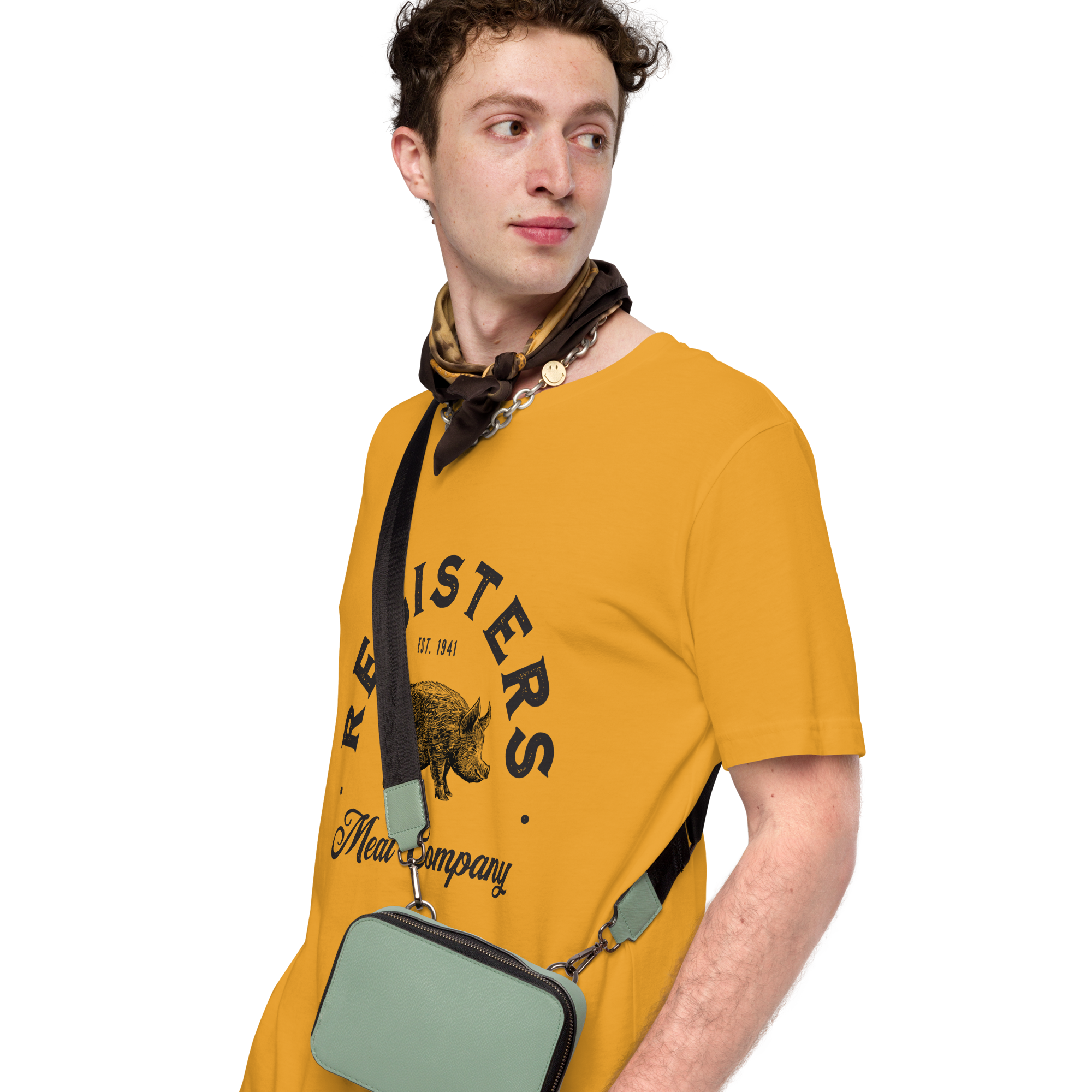 unisex-staple-t-shirt-mustard-left-front-6a85e14b4c4a7.png