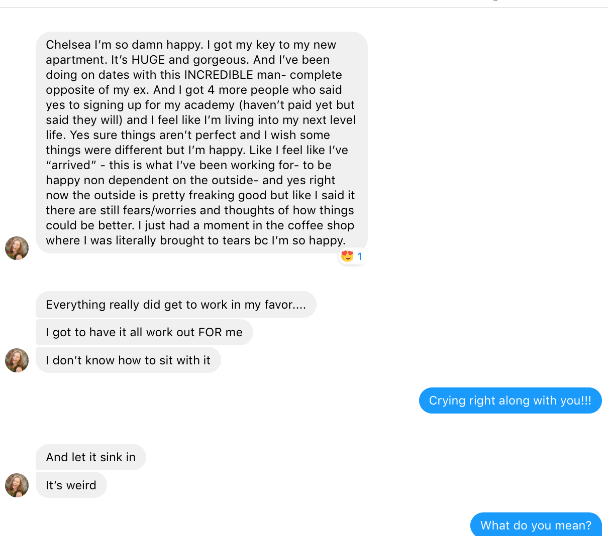 Feel massively supported in every area of your life. Your home. Your Money. Your love life. Your Work. Your Friendships.Everything gets to work out in your favor.