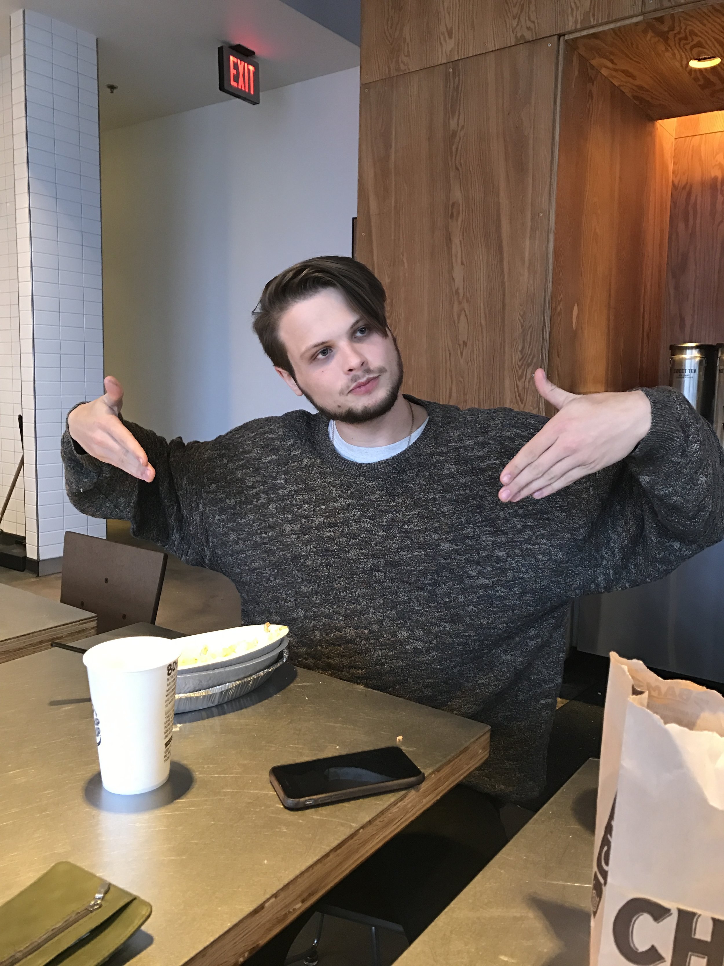 Ryan demolished TWO Chipotle Bowls 