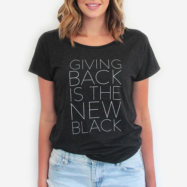 Giving Back Is The New Black Tee