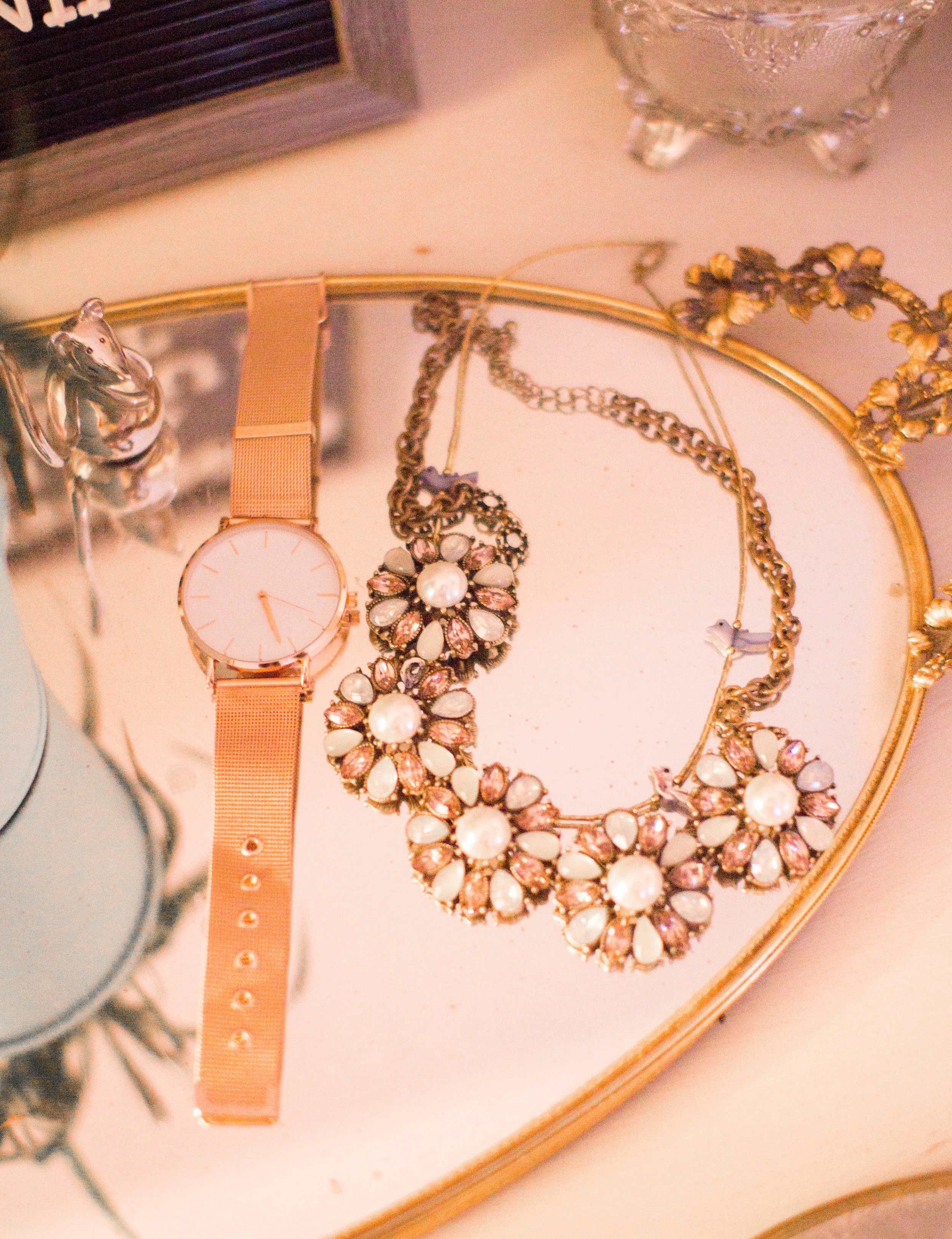 Vintage Jewelry Tray Display