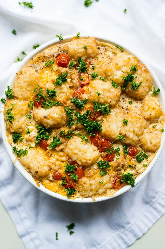 Pressure Cooker Tater Tot Breakfast Casserole