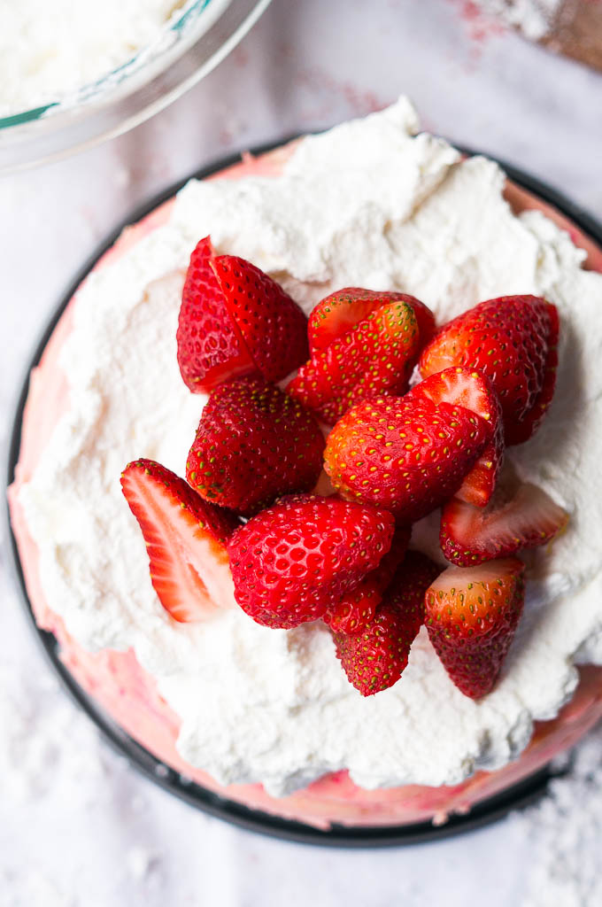 Strawberry Brownie Cheesecake