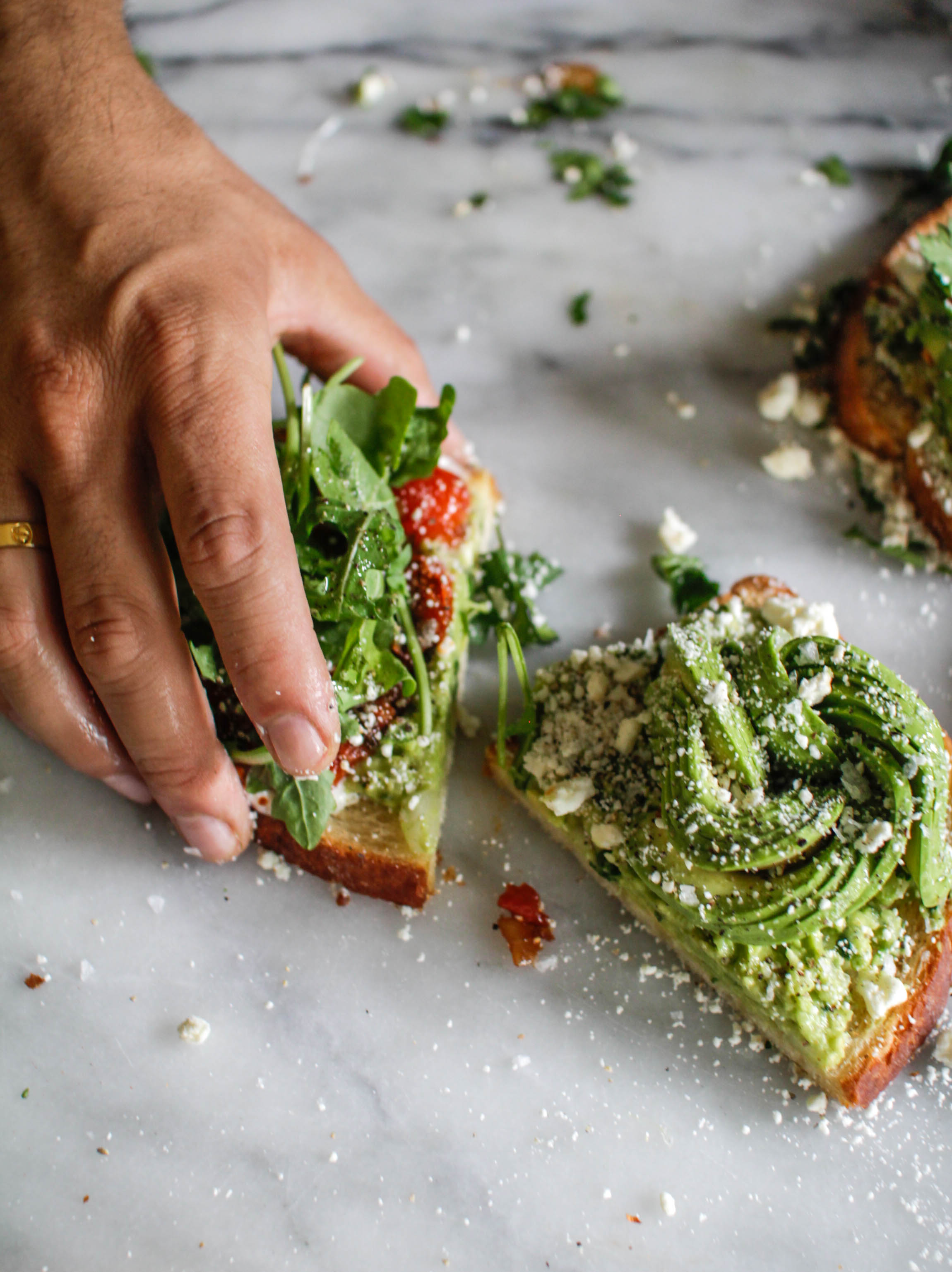 Avocado and tomato toast recipe