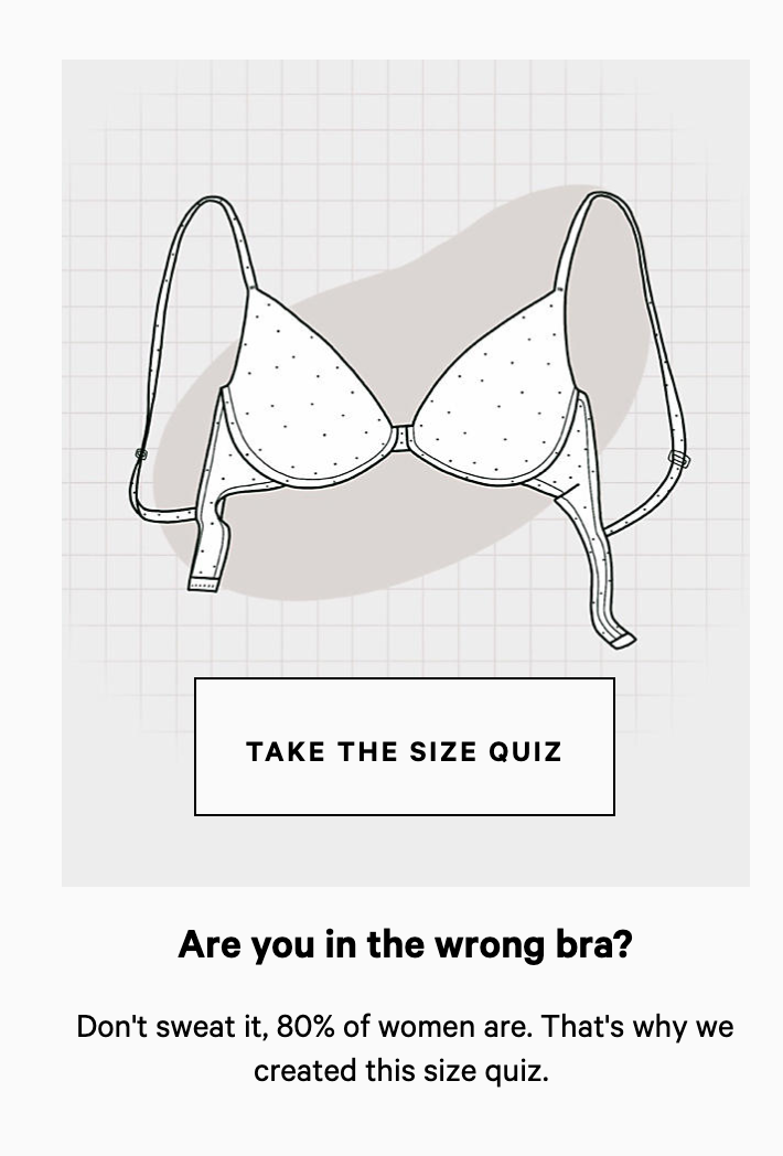 Fit Size and Style Quiz for lululemon bras