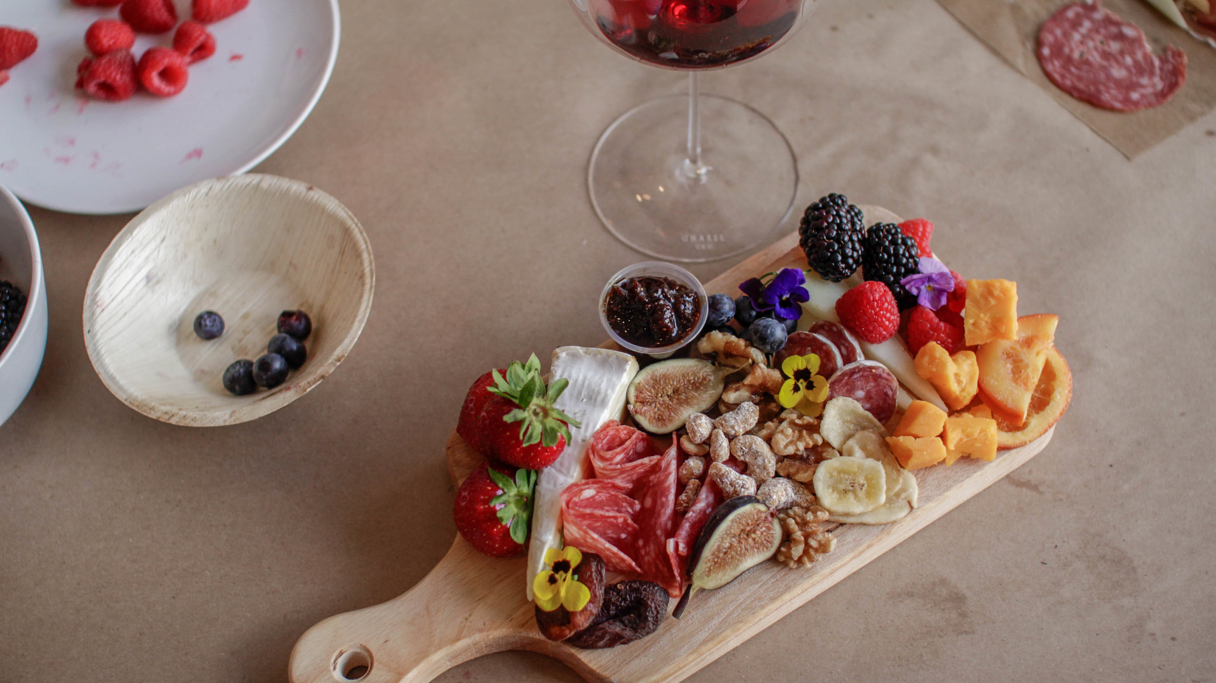 Stunning charcuterie board assembly and photography