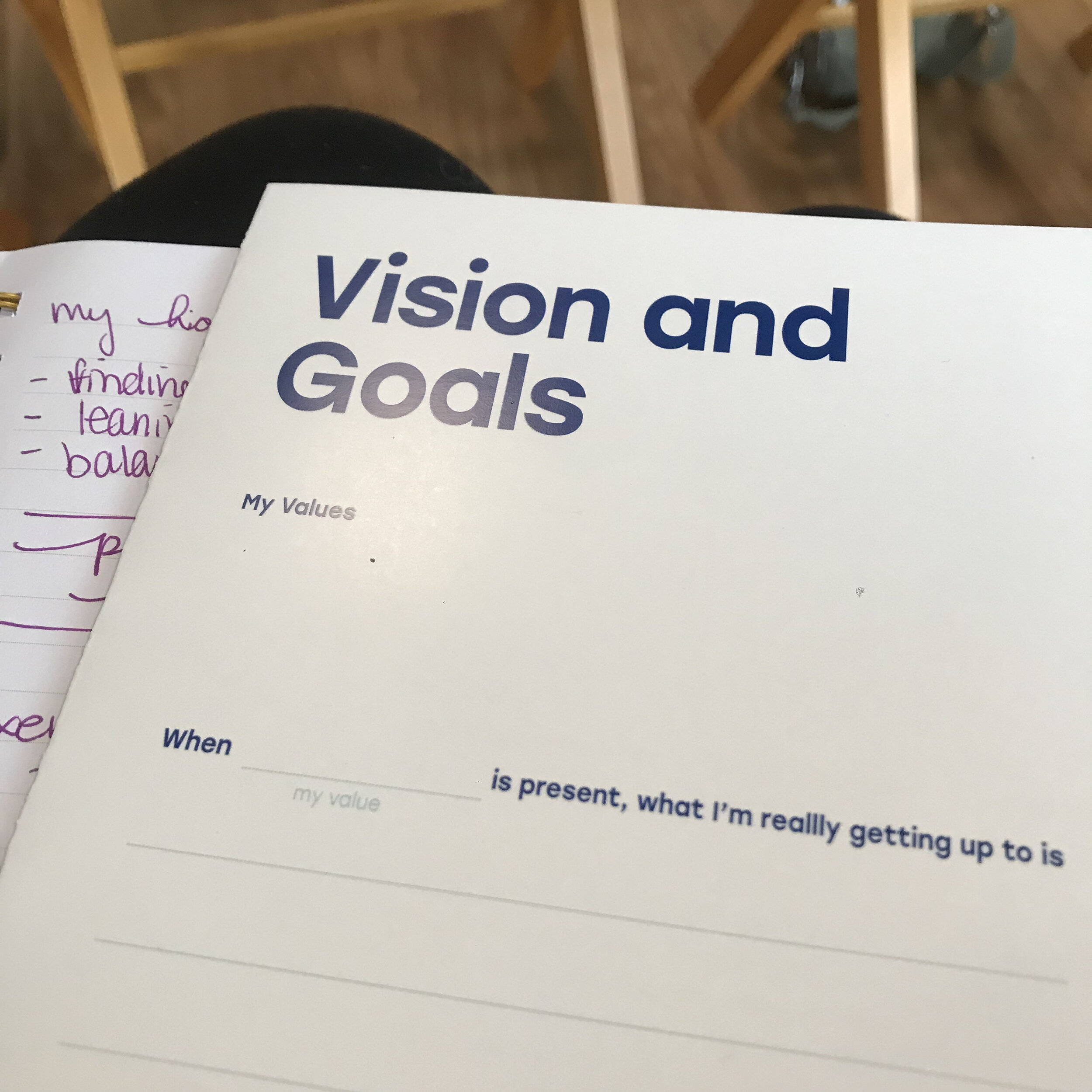 lululemon Lincoln Park Experiential Store in Chicago for a Goals and Visions Workshop