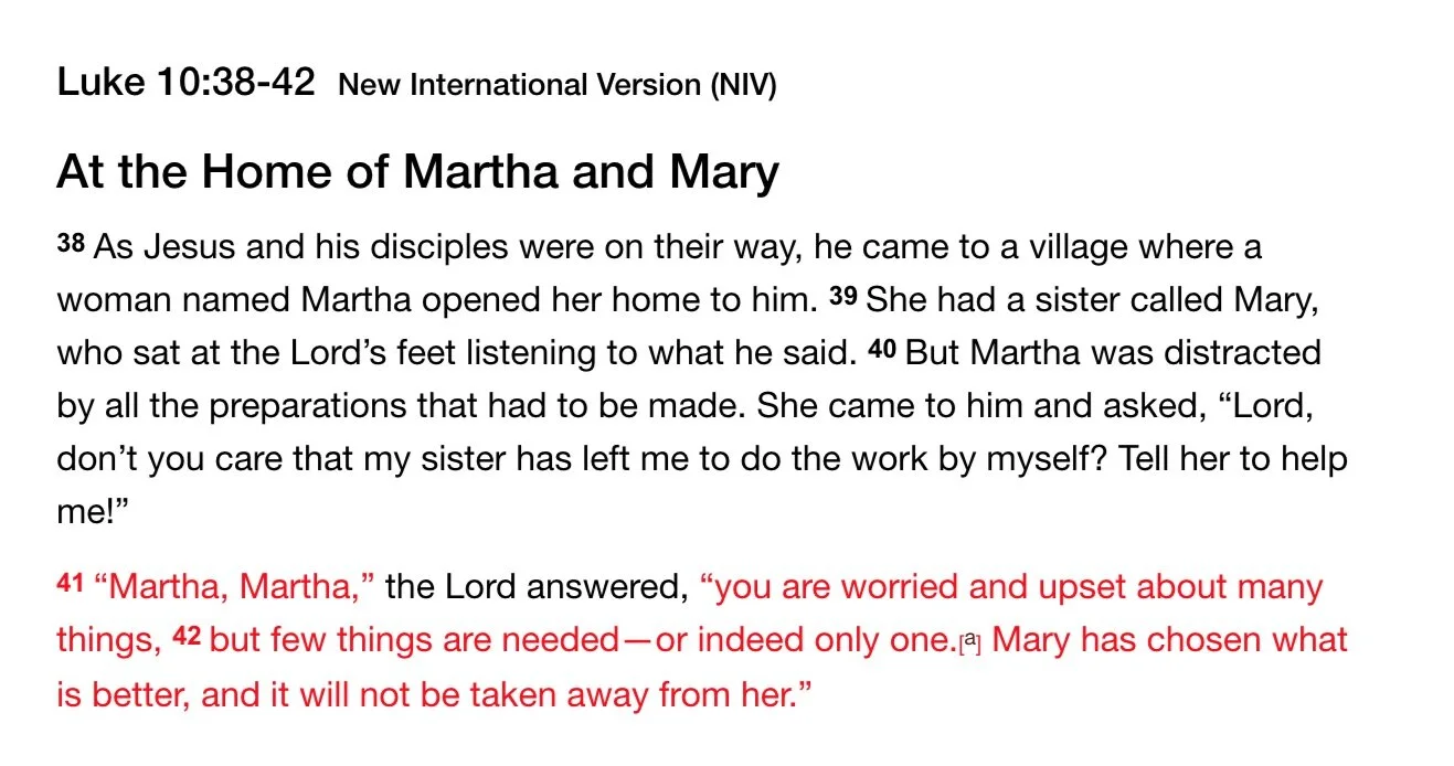 Luke 10:38-42 Mary and Martha Story Deeper Analysis