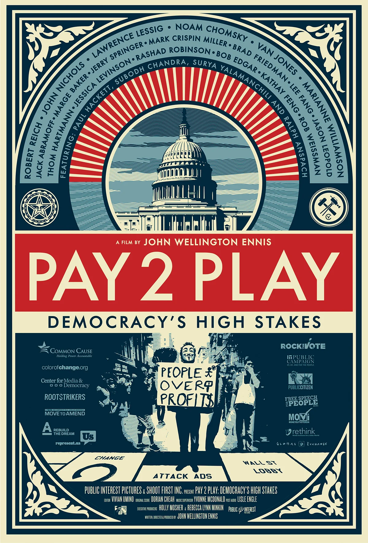   PAY 2 PLAY poster by Shepard Fairey  