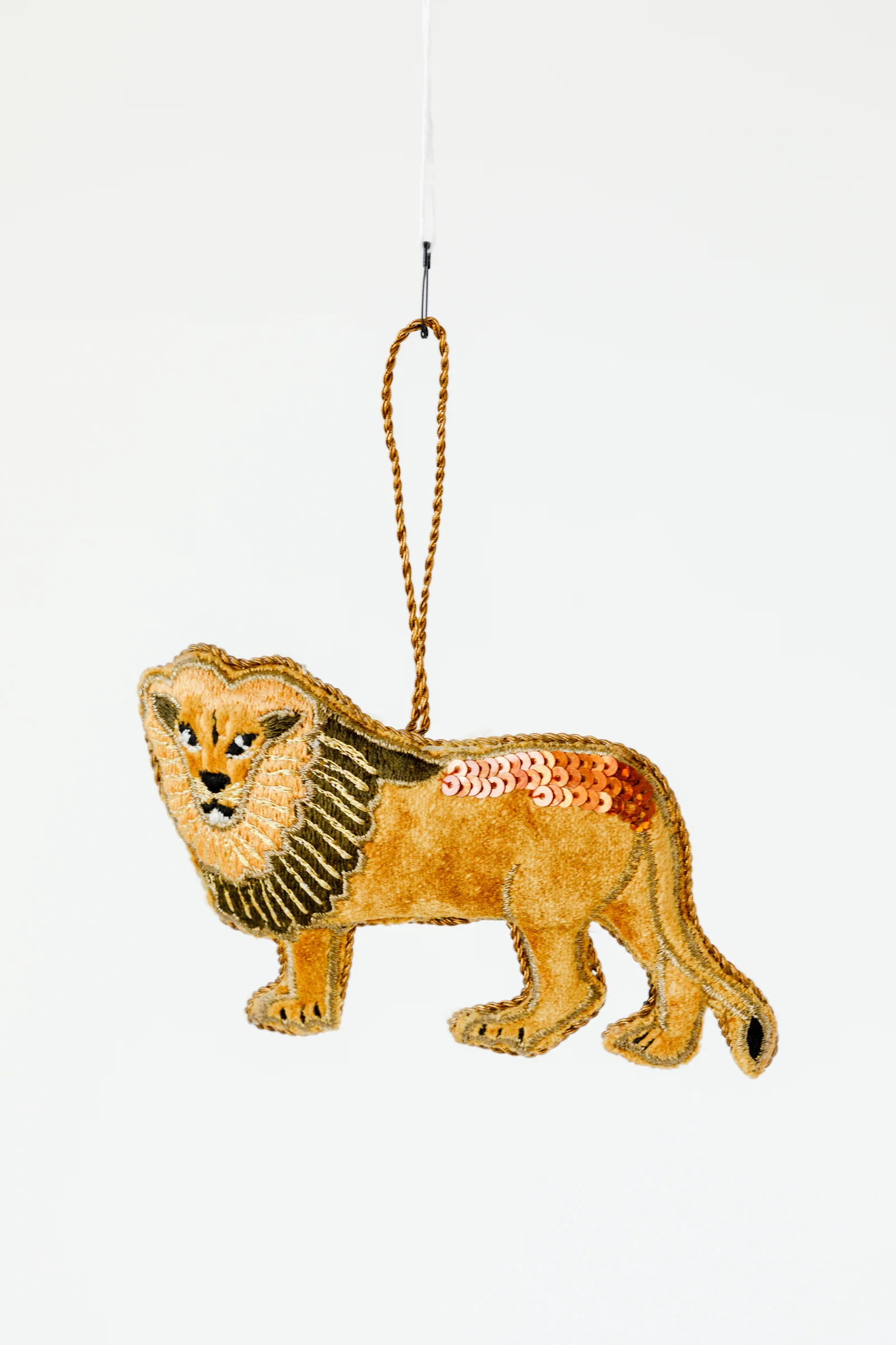 Beaded Leo Ornament
