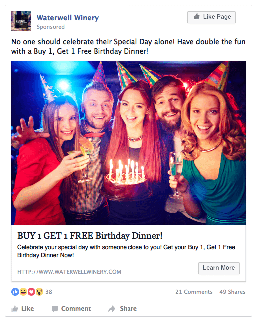 Facebook Ads For Restaurants Ad Sample FortyWeb.png