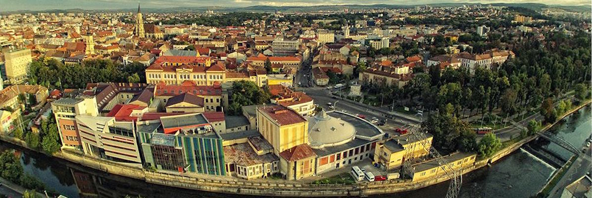 The river bank in Cluj