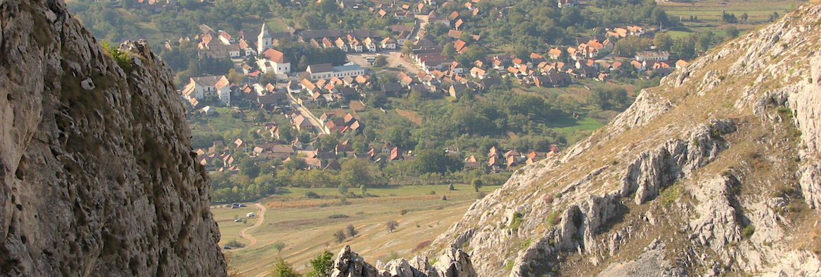 This UNESCO-Heritage Site is a Medieval Hungarian village surrounded by beautiful mountains located in central Transylvania (copyright: creative commons )