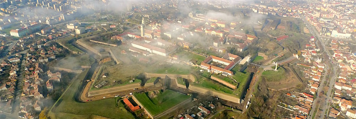 Romania's largest citadel was built by the Austrians centuries ago for defensive purposes ( image source )