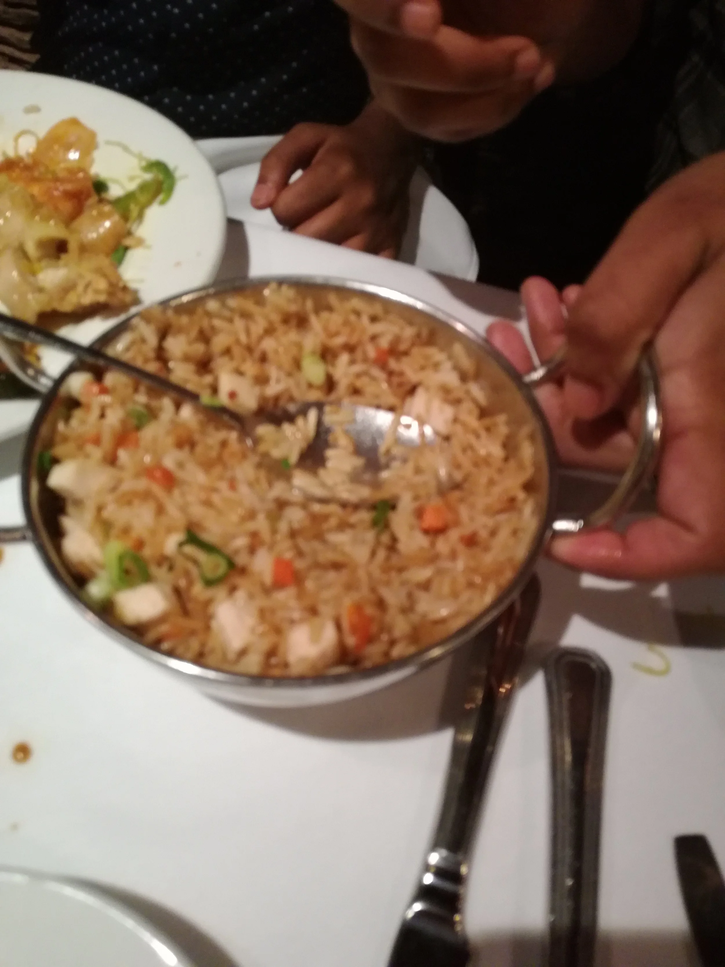 The VERY Late Chicken Fried Rice - 2 portions pictured. TT$20 per portion before SC and VAT