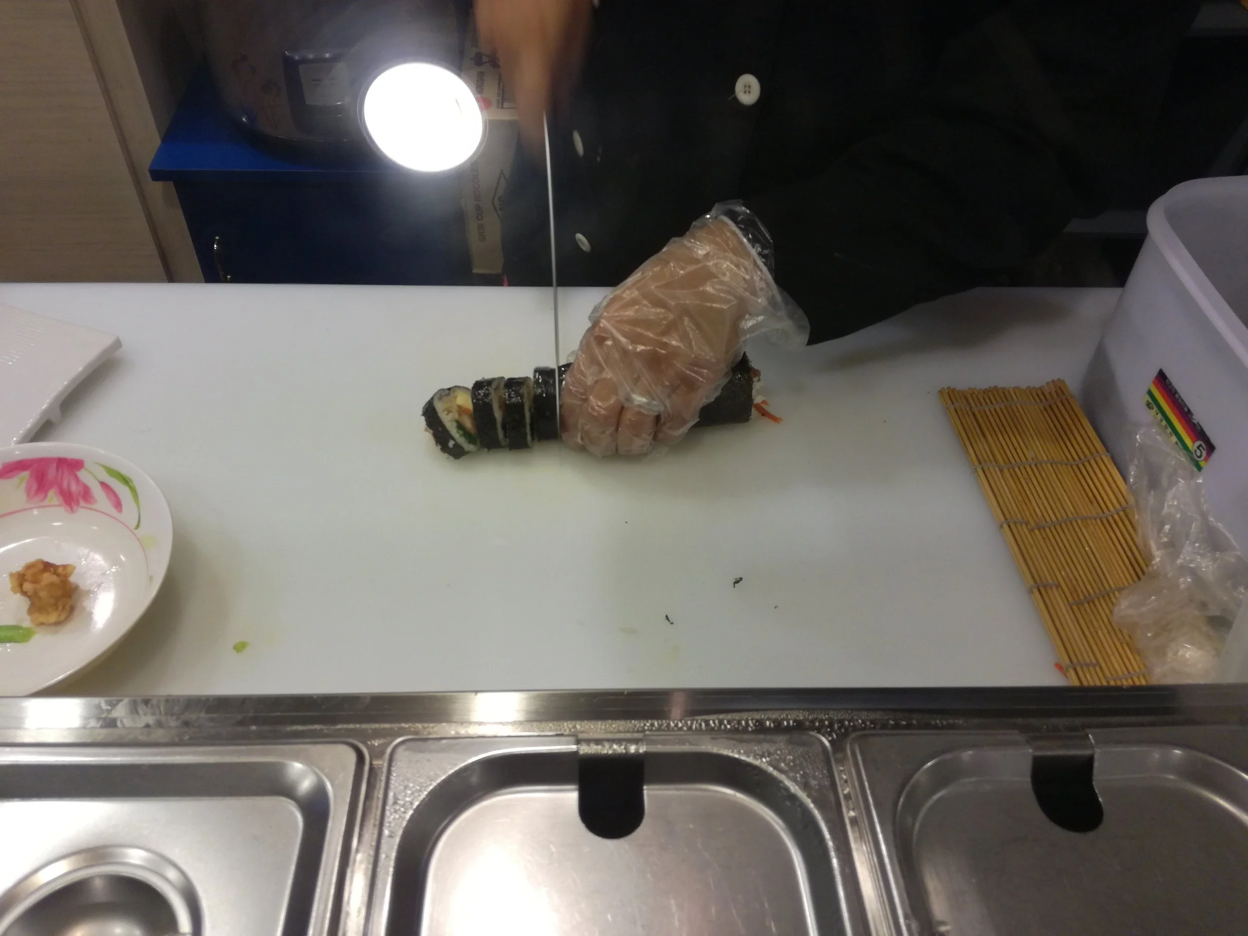 Process of making the Gimbap
