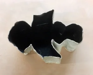 Holding, or Bowl in the Shape of a Robert Motherwell painting , 2016 15” x 12” x 6” based on Elegy to the Spanish Republic