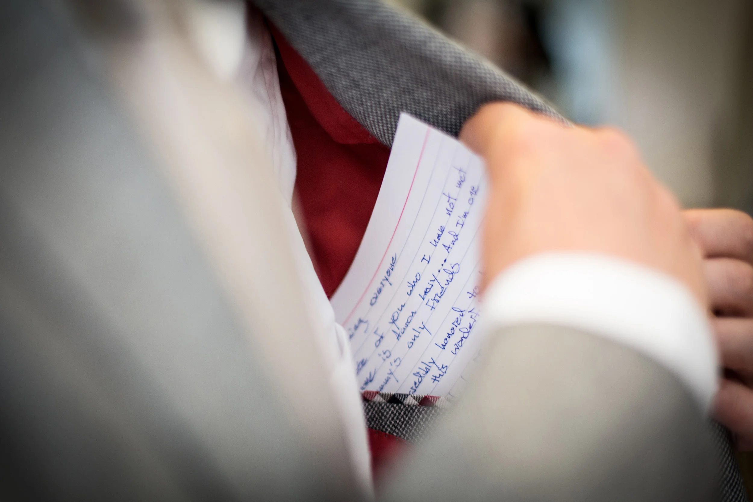 Groom's vows at Ralston White Retreat Mill Valley