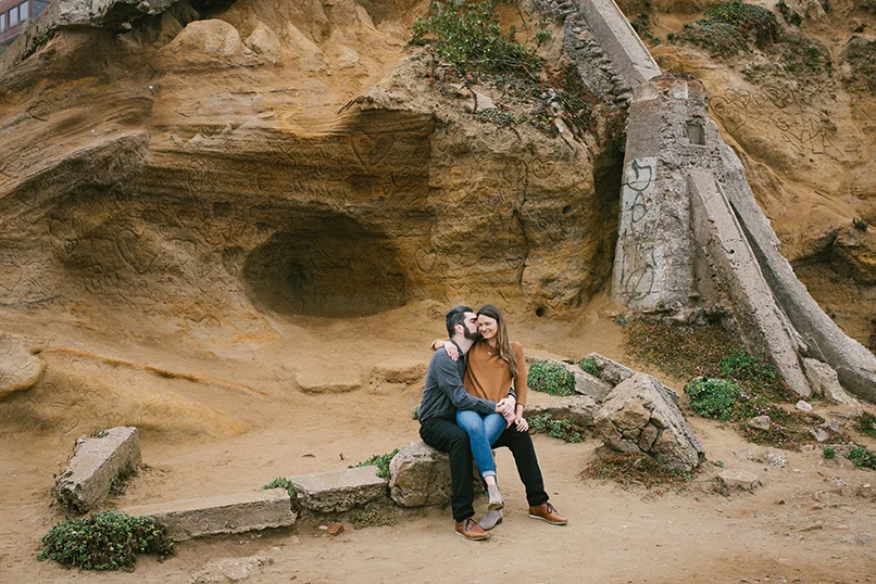 Love amongst the ruins of Sutro Baths.