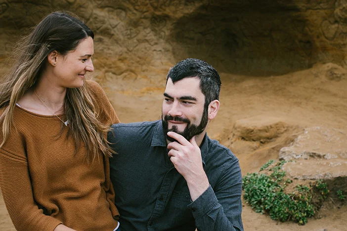 Alex being a ham for the camera. A San Francisco engagement session.
