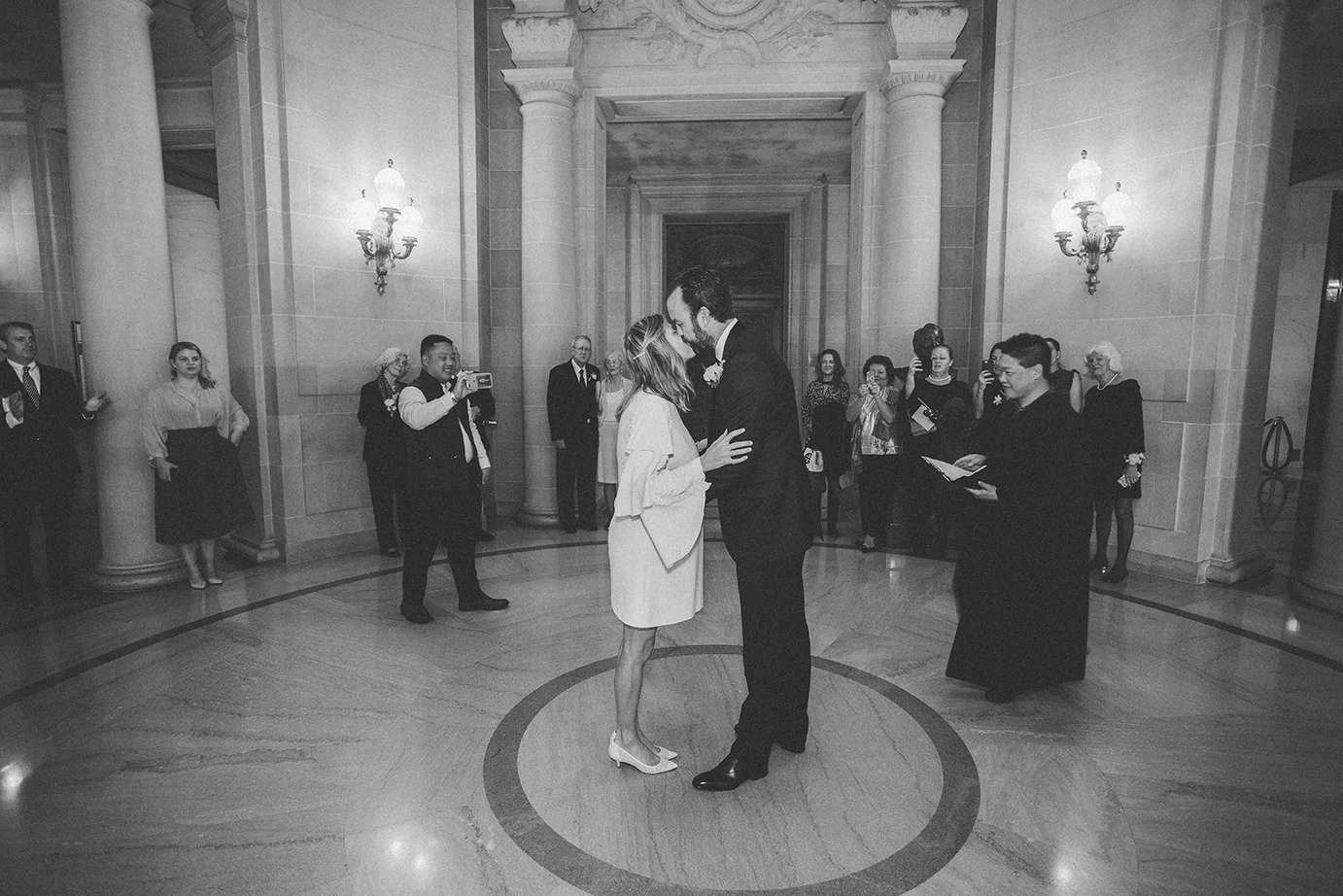 Just married! A civil ceremony under the Rotunda.